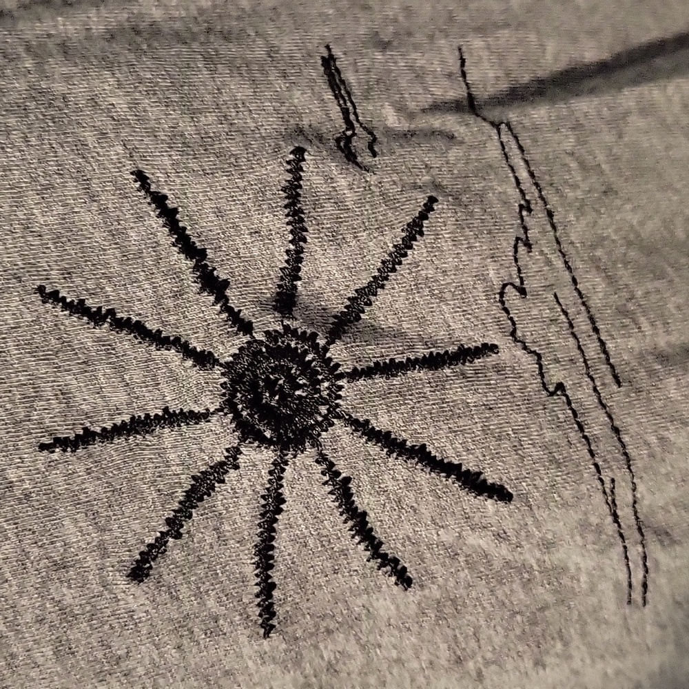 Torrid Grey Fishing Skeleton Classic Fit Heritage Jersey Crew Tee - Picture 5 of 11